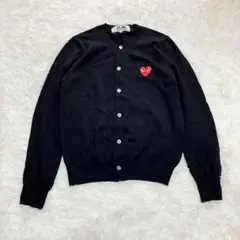 美品 PLAY COMME des GARÇONS カーディガン 黒 Sのサムネイル