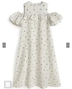 GRL♡花柄フリルオフショルダー ワンピース