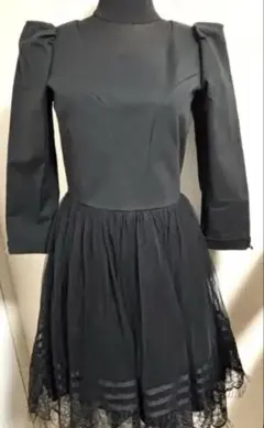 Lois CRAYON 　ロイスクレヨン　チュールレース重ね　スカートワンピース