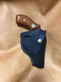 ⚪専用品⚪　CMC　M36　3インチ樹脂　木グリ　2インチジャンク　革ホルスター マルシン】S&W M36 3インチ 木製サービスグリップ 6mmBB Xカート