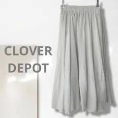 t1【クローバーデポ】フレアスカート/美品 ウエストゴム 楽 ロング きれいめ
