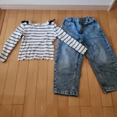 GU 　暖パン　オーバーサイズデニム　120　まとめ売り