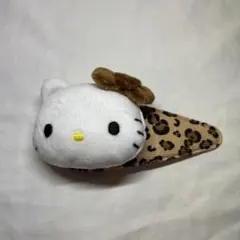 ハローキティ ヘアクリップ ヒョウ柄　サンリオ