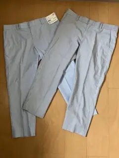 ユニクロ　ストレッチパンツ　クロップドパンツ　2枚セット　春夏　ドライストレッチ