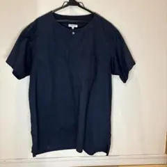 ENGINEERED GARMENTS ノーカラー プルオーバーシャツ L 紺のサムネイル