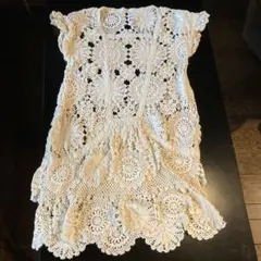 グレースコンチネンタル　総レース編みチュニックワンピース