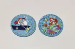 ディズニー 刺繍缶バッジ アリエル