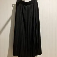 プリーツ ロング スカート ロングスカート ブラック シンプルのサムネイル