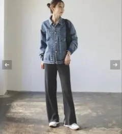 ニット ワイドパンツ