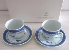 ROYAL COPENHAGEN カップ・ソーサー 2個セット　Lサイズ