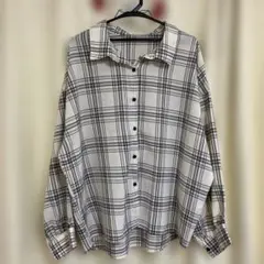 しまむら　チェック柄シャツ　3L