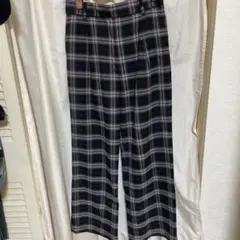 GLOBAL WORK チェック柄 カジュアルパンツ Lサイズ