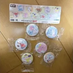 BT21 くら寿司　キャラクター缶バッジ 6個セット