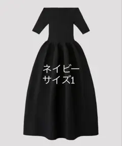 CFCL☆半袖ドレス☆ブラックサイズ1 CFCL ポータリー OFF SHOULDER SHORT SLEEVE ドレス - メルカリ