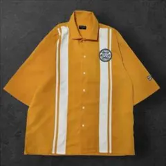 70s 80s USA製HILTON ボーリングシャツ イエロー - メルカリ