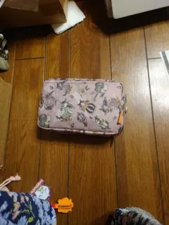 猫柄 ポーチ 2層式 ピンクのサムネイル