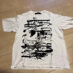 MBアイテム MYSTER アートプリント Tシャツ Lホワイト