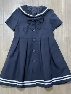 MARIARJUE ネイビー セーラー襟 ワンピース 150