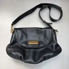 マークバイマークジェイコブス ブラックレザーショルダーバッグ