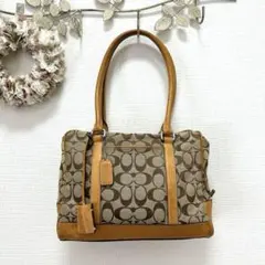 COACH コーチ ボストンバッグ シグネチャー パテントレザー F13551 