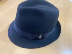 未使用】MAISON MICHEL/メゾンミッシェル フェルトハットネイビーS