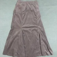 コーデュロイ ロングスカート Lサイズ