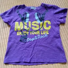 sirmione キッズ Tシャツ パープル MUSIC