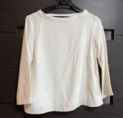 ユニクロ　新品・未使用　ドレープTブラウス　七分袖　M