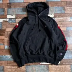 Champion リバースウィーブ パーカー 刺繍ロゴ M メンズ 古着