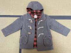 フリース ダッフルコート グレー 110〜120サイズ