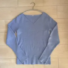 Mila Owen Vネック　ニット ブルー　セーター