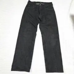 美品✨AUBERGE デニムパンツ レザーパッチ 月桂樹ボタン グレー 40