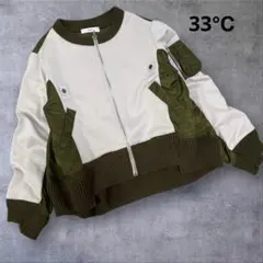 Ashley&Bros 33℃ 異素材ドッキング　ジップアップジャケット