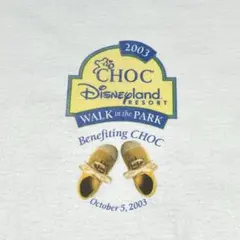 806 希少2003ディズニーランドCHOCウォーク公式チャリティプリント白のサムネイル