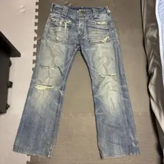 dieselダメージ加工 フレアデニムパンツのサムネイル