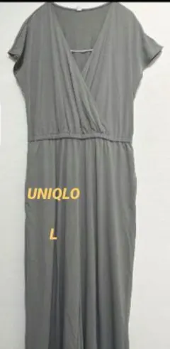 UNIQLO ナチュラルグレー オールインワン L オーバーオール