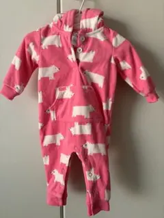 Carter's ピンククマ柄ロンパース　6months