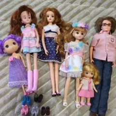 リカちゃんファミリーお人形まとめ売り