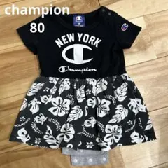 Champion ニューヨークプリント ロンパース80