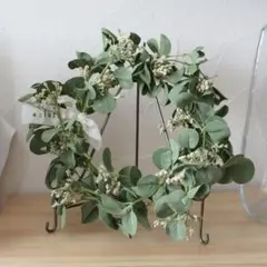 salut! サリュ ユーカリリース フェイクグリーンリース タグ付き