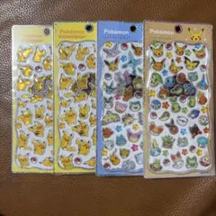 【新品未開封】プチドロップステッカー ポケモン　ピカチュウ ブイズ 御三家
