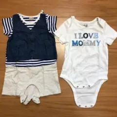 値下げ✧ プティマイン GAP ロンパース セット