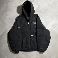 カーハート carhartt アクティブジャケット ブラック　黒色　黒　企業刺繍のサムネイル
