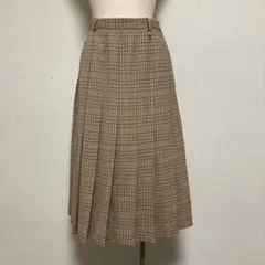 DAKS・ハウスチェック・8本プリーツスカート