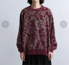 HARE モールジャガードフラワープルオーバー ニット