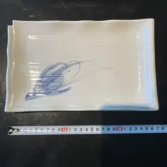 有田焼　長角皿　５枚セット　輪花皿　寿司皿　長皿　刺身皿　山作　焼物皿
