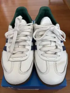adidas SAMBA ホワイト/グリーン スニーカー