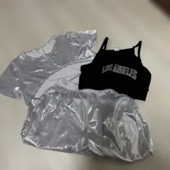 SHEIN　ダンス衣装　セットアップ　3点セット　１０Y