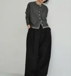 LavishGate レイヤード調 カーディガン　グレー　ブラック