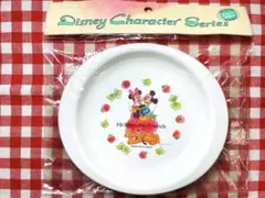 激レア　ミッキー &ミニー　ストロベリー　いちご柄　プレート　お皿　レトロ
